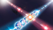 Impulsi laser utilizzati per il calcolo quantistico (fonte: Erik Lucero) (ANSA)