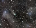 La fuga della cometa ZTF ripresa dall’astrofilo italiano Rolando Ligustri (fonte: R. Ligustri) (ANSA)