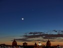 La congiunzione Luna-Venere nel cielo di Roma, nel 2018 (fonte: Gianluca Masi, The Virtual Telescope Project) (ANSA)