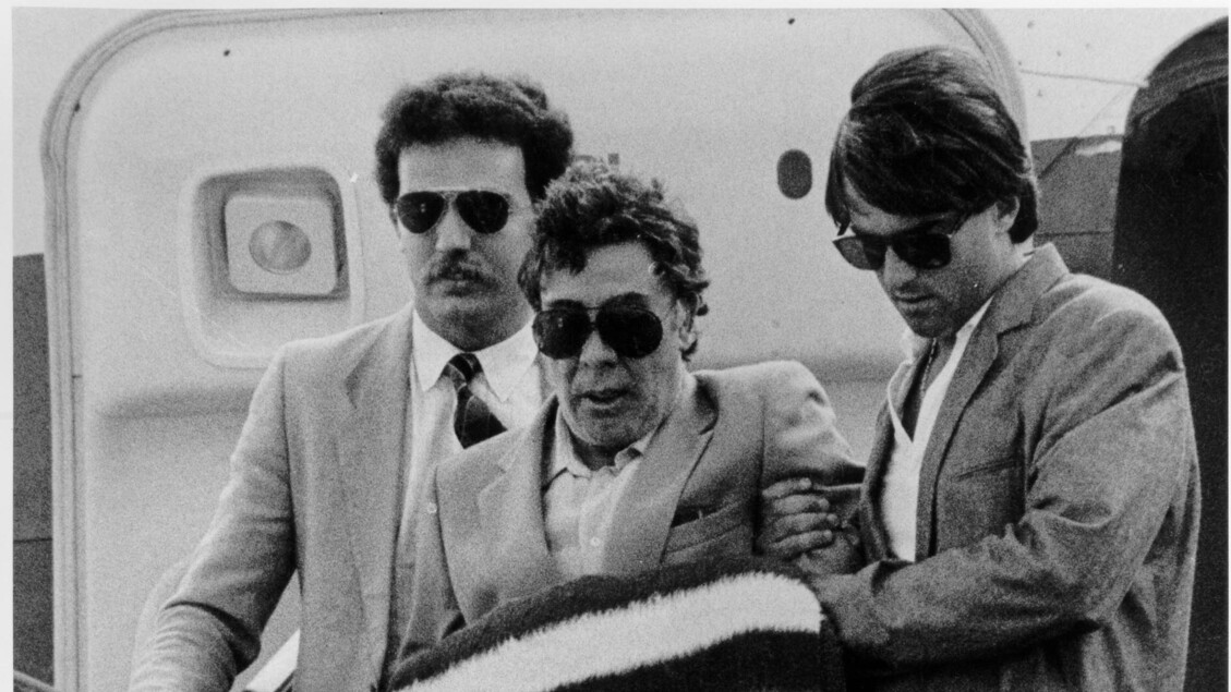 Tommaso Buscetta fermato fermato il 23 ottobre 1983, estradato in Italia l'anno dopo