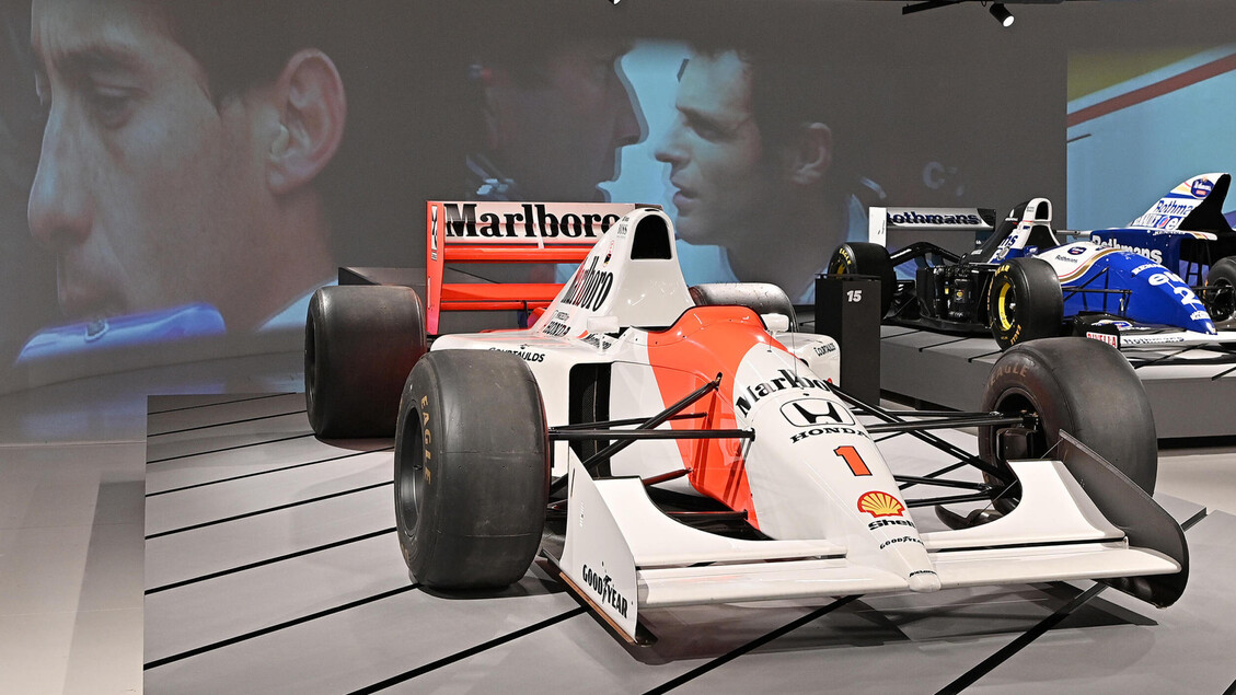 La McLaren sulla quale correva Senna - RIPRODUZIONE RISERVATA