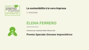 Premio Impresa Ambiente, Ferrero: 'Economia circolare nel tessile per ridurre impatto'