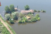 Maltempo in Emilia-Romagna, sorvolo sulle zone alluvionate