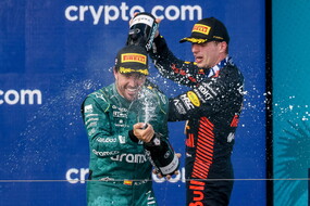 Max Verstappen e Fernando Alonso (ANSA)