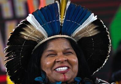 Sonia Guajajara, ministro brasiliana per i Popoli Indigeni (ANSA)