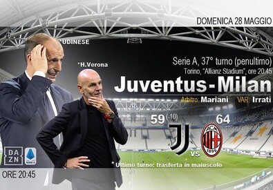 Serie A, Juventus-Milan (elaborazione) (ANSA)