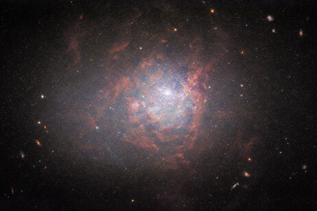 La galassia NGC 1705 è stravagante: nonostante sia piccola e irregolare, sta aiutanto a capire molte cose sulla formazione delle galassie (fonte: ESA/Hubble &amp; NASA, R. Chandar; CC BY 4.0, da Flickr)