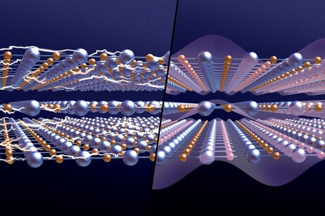 Artistic representation of electrons movement in cuprate (credit: Yen Strandqvist/Chalmers)