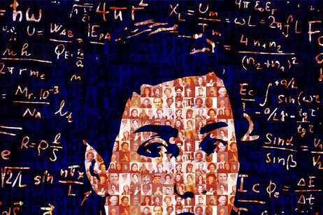 Il ritratto di Maryam Mirzakhani emerge dalle foto delle donne matematiche (fonte: Shahid Beheshti University, may12.womeninmaths)