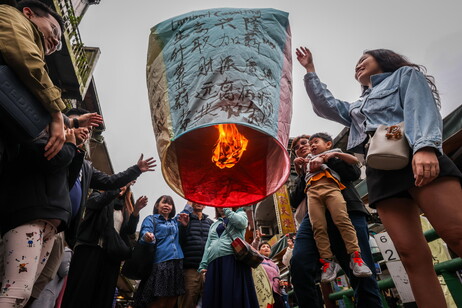 Pingxi Sky Lantern Festival in Taiwan