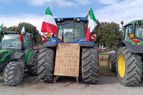 Tractor protests in Italy