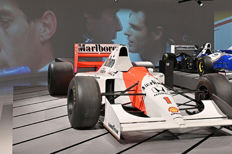 La McLaren sulla quale correva Senna