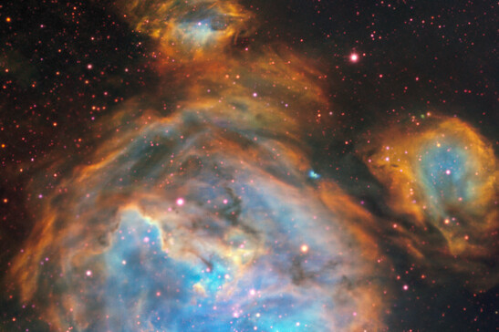 La regione della Grande Nube di Magellano in cui è stato osservato il disco protoplanetario (fonte: ESO, A McLeod et al.)