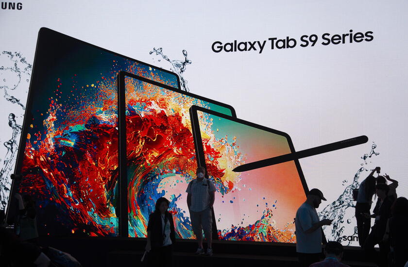 Samsung, arrivano i tablet Tab S9 © ANSA/EPA