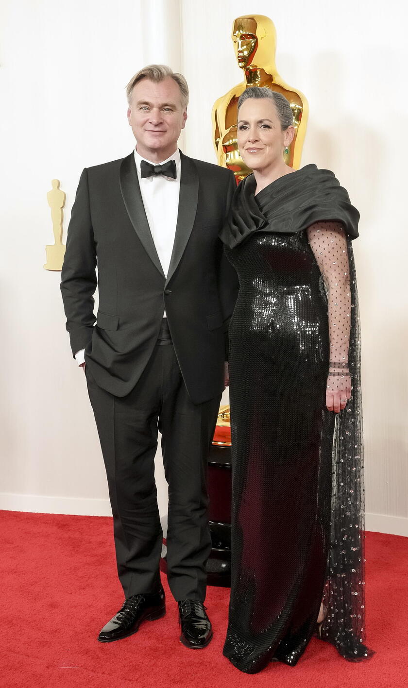 Arrivals - 96th Academy Awards - Christopher Nolan con la moglie Emma Thomas © ANSA/EPA