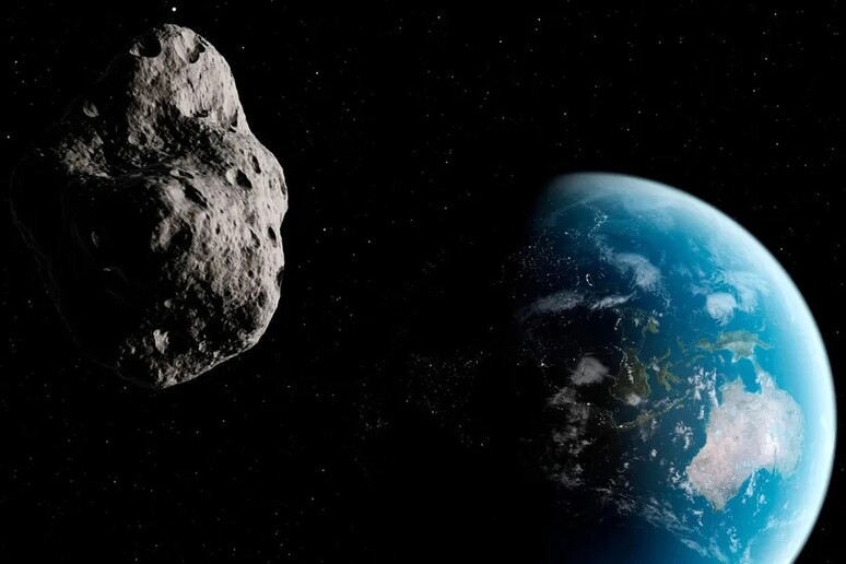 Rappresentazione artistica di un asteroide vicino alla Terra (fonte: Sebastian Kaulitzki/Science Photo Library/Corbis, public domain, da Wikipedia) - RIPRODUZIONE RISERVATA
