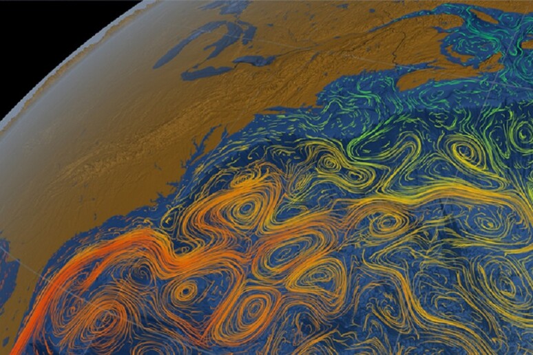 Rappresentazione grafica della corrente atlantica Amoc (fonte: NASA/Goddard Space Flight Center) -     RIPRODUZIONE RISERVATA