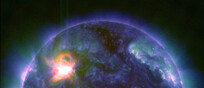 Il brillamento solare di classe X6.3 registrato il 22 febbraio (fonte: NASA/SDO)