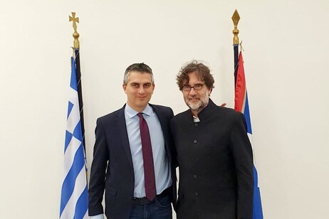 Il ministro greco Dimas e il presidente Anac Martinotti ad Atene per la Déclaration des Cinéastes