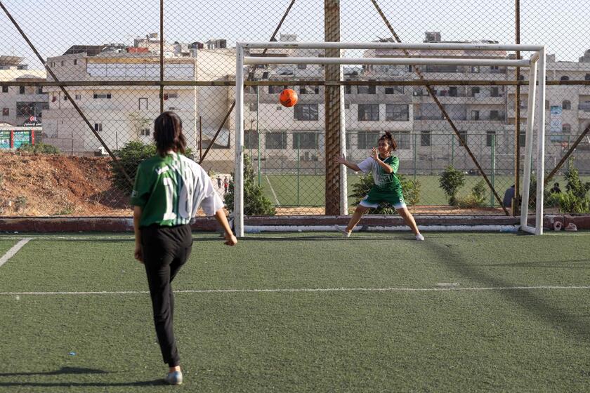 SYRIA-SPORTS-FOOTBALL-WOMEN © ANSA/AFP