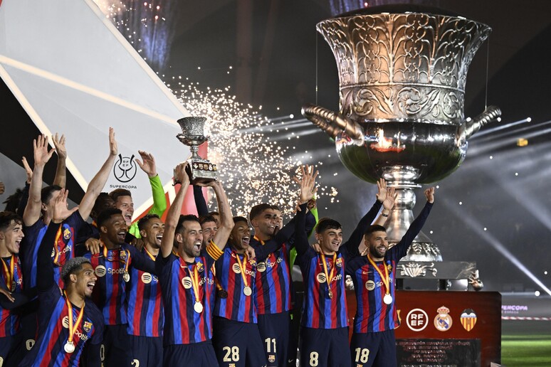 3-1 al Real Madrid, al Barcellona Supercoppa Spagna © ANSA/EPA